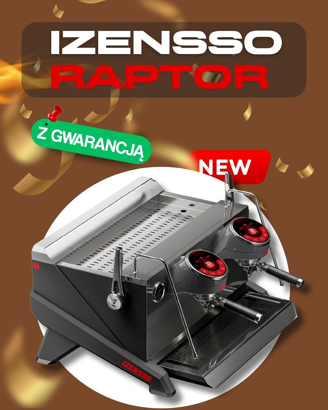 🔥 NOWOŚĆ w Tru-Coffee!
Nowe ekspresy IZENSSO RAPTOR ☕
✅ Stan: NOWE
✅ Gwarancja: 12 miesięcy

Szukas