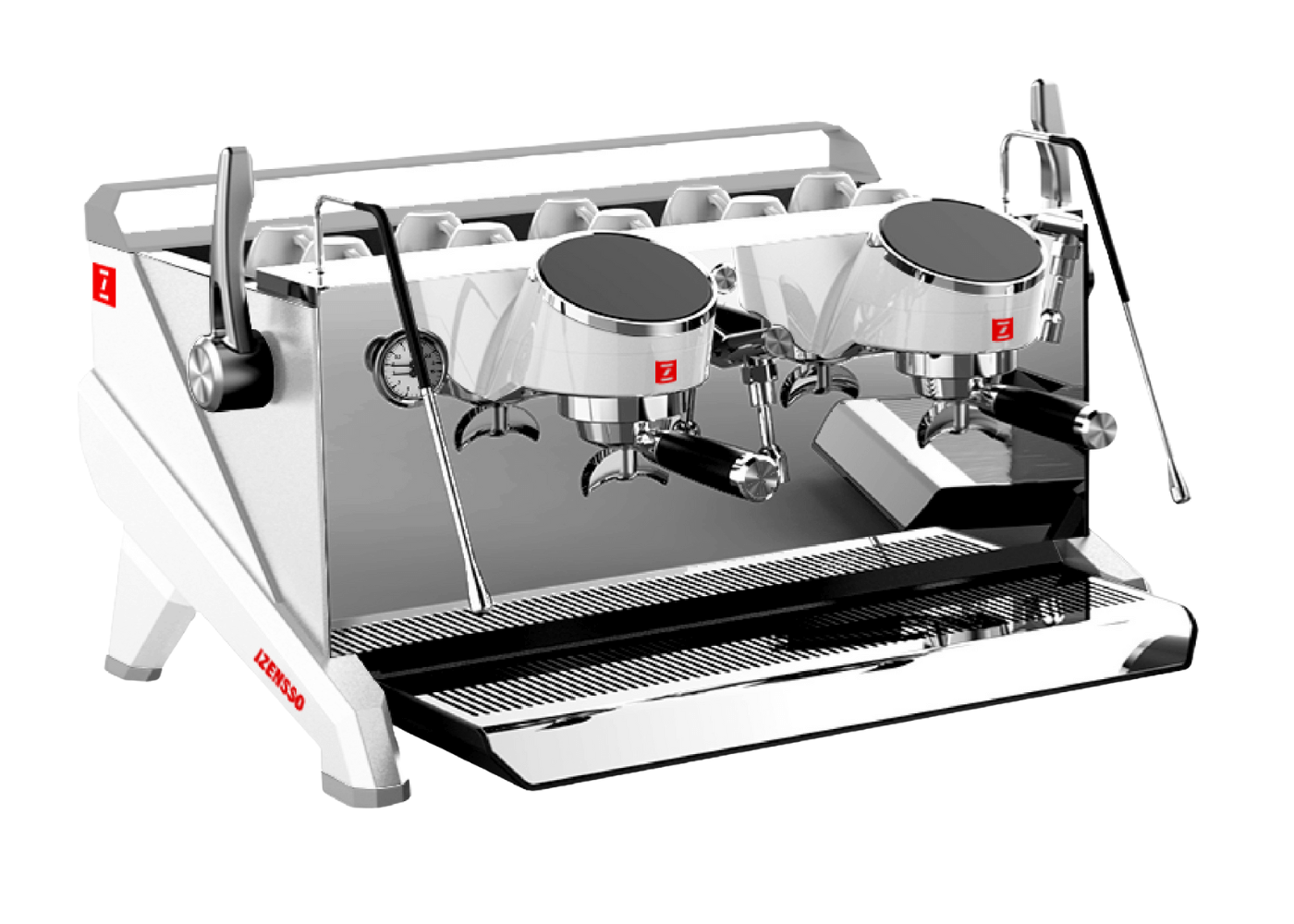 Izensso Raptor White 2 groups – Professional espresso machine - Image 1