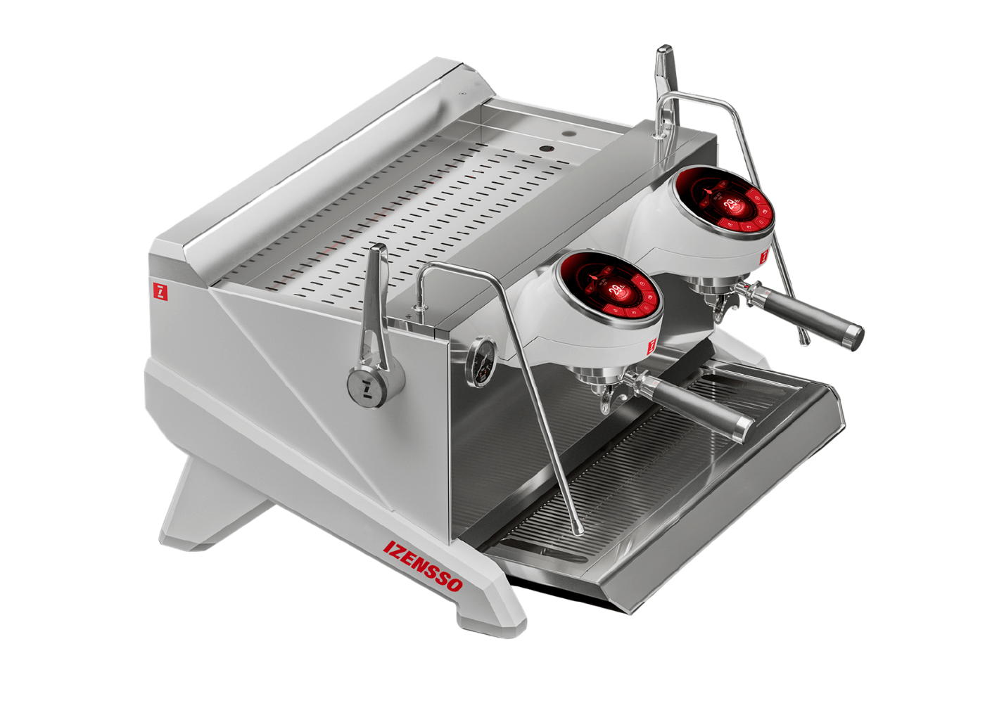 Izensso Raptor White 2 groups – Professional espresso machine - Thumbnail 2