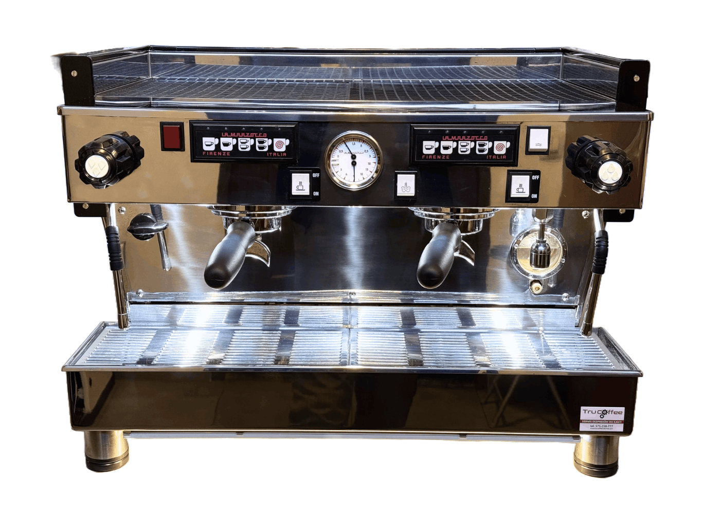 La Marzocco Linea 2 Silver Mirror groups – an iconic Italian manual espresso machine - Image 1