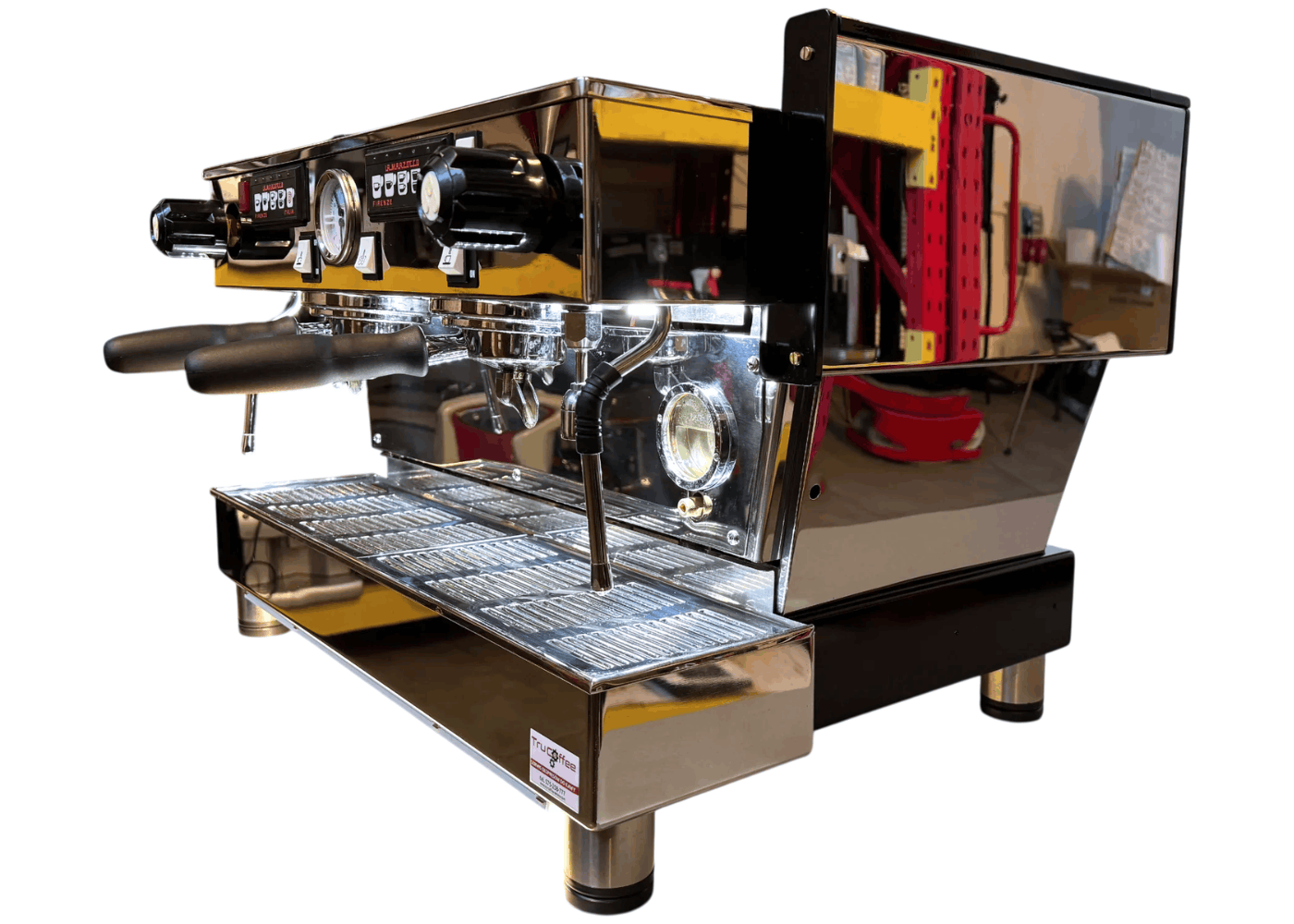 La Marzocco Linea 2 Silver Mirror groups – an iconic Italian manual espresso machine - Thumbnail 2