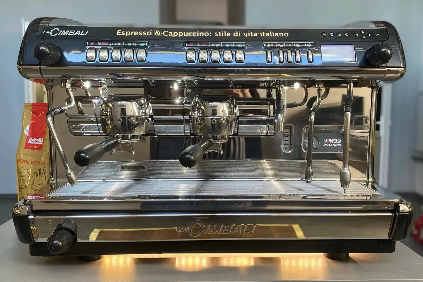 La Cimbali M39 Dosatron 2 Groups - Portafilter Espresso Machine Stellar Gray
