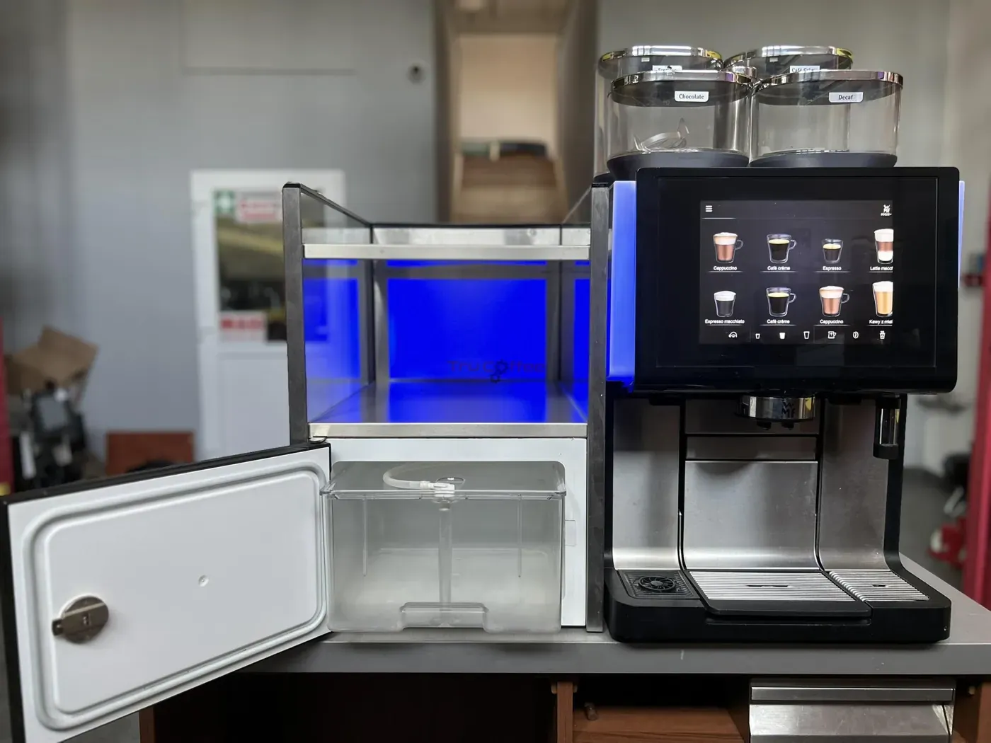 WMF 9000S - Automatic Espresso Machine with Refrigerator and Warmer