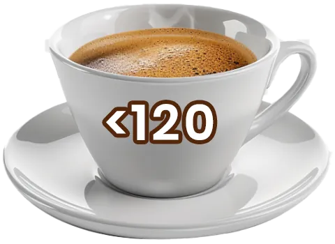 Coffee Machines for 120 coffees