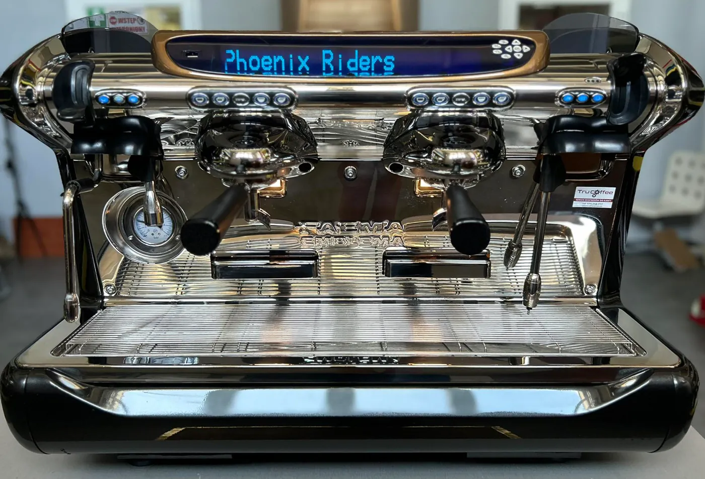FAEMA Emblema 2 groups - Portafilter black coffee machine