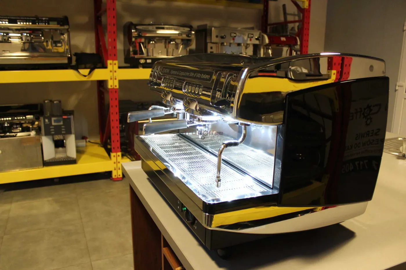 FAEMA Enova 2 groups - Silver Coffee Machine - View 1