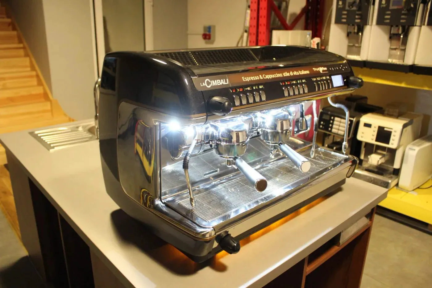 La Cimbali M39 Dosatron 2 groups - Portafilter black coffee machine - View 1